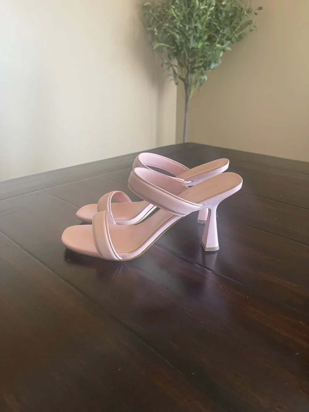 Michael Kors Clara Leather Dress Sandals Smokey Rose
